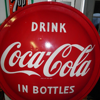Fiberglass Coca-cola Button sign - questions? - Coca-Cola