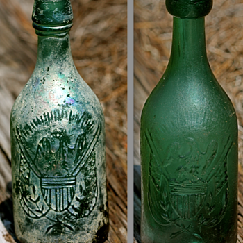 ++++Two Different Pontiled Eagle Soda Bottles++++