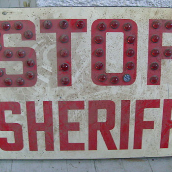 Sheriff Stop sign