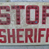Sheriff Stop sign