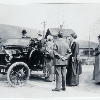 1914 NY License Plate 71354 Old Original Negative Photograph Picture Henry Ford Automobile Model T - Photographs