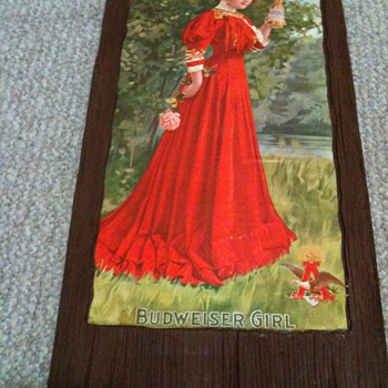 Budweiser Girl wall hanger