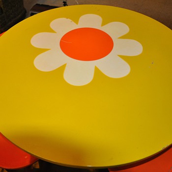 Mid Century Modern Children's Table and Chairs