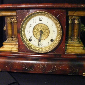 Wm. L. Gilbert Clock Co. Balckbird Mantle Clock