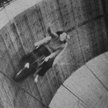 ME on the HANDLE BARS of an INDIAN on the WALL OF DEATH - Motorcycles