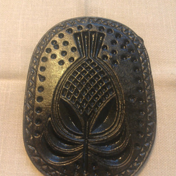 American Cast Iron "Pineapple" Cookie Mold, c. 1820-1835 - Kitchen