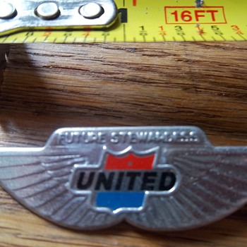United Airlines Future Stewardess Flight Wings Pin