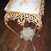   Iron french style marble table 