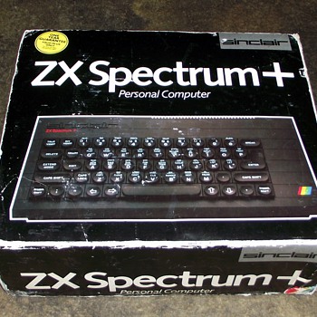 1984-vintage sinclair spectrum plus computer.