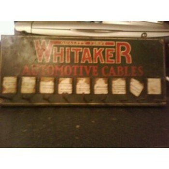 Tin Whitaker Automotvie Cables rack - Advertising