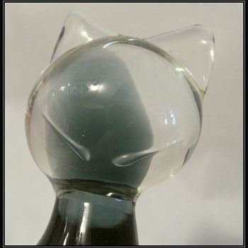 Murano Art Glass -- Cat - Art Glass