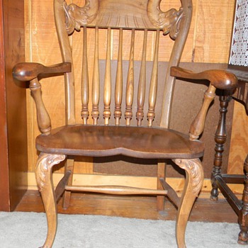 wooden carved chair - Furniture