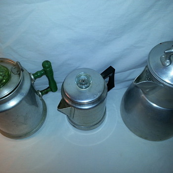Antique/Vintage Aluminum Percolators/Coffee Pots