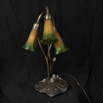 1960's Art Deco Style Tulip Shade Lamp