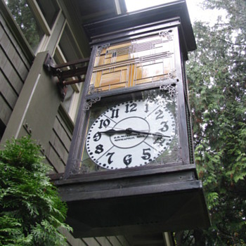 1918 O.B. McCclintock bank clock - Clocks
