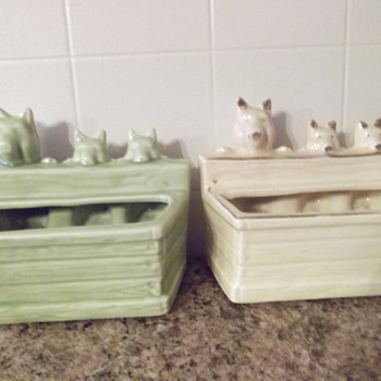 Three Little Piglets - Art Pottery