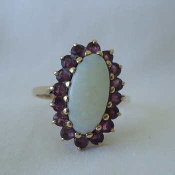 Opal & Ruby Ring - Fine Jewelry