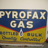 Pyrofax  metal sign