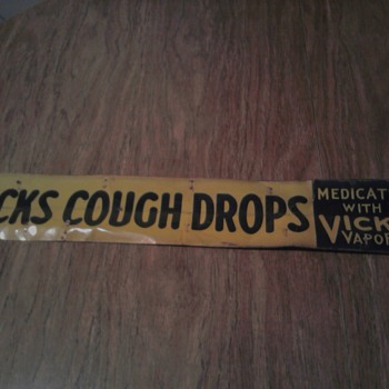 Vicks Cough Drops Sign