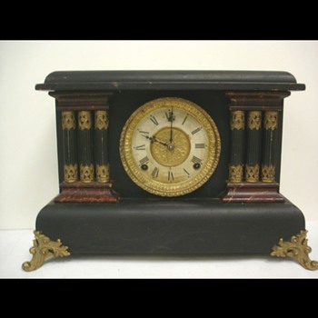 Sessions ornate vintage victorian antique famous American mantle clock - Clocks