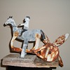 Antique Folk Art Horse and Rider Whirligig Folk Art Jim Linderman