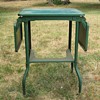 Typewriter Table - Metal with wood casters