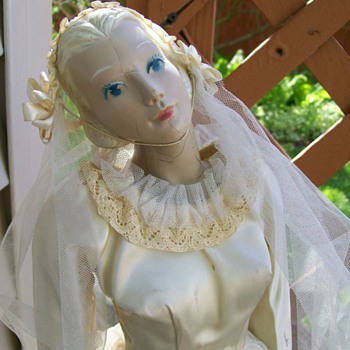 Bridal Store Display 22" Tall by Fashiondol / Latexture . Rare size - Advertising