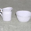 China sugar bowl & creamer set