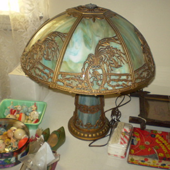 slag glass lamp need company name - Lamps