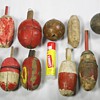 Assortment Of Old Wooden Fishing Bobbers