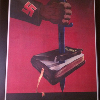 Original "This is the Enemy" WW II Offset Lithograph Poster