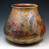 Delphin Massier Japonisme/Symbolist Ceramic Vase