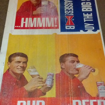 Bud Beer Advertisement found under floor
