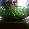 A Green Glass Bowl from my Grandmother.