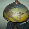 Reverse Painted Lamp