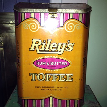 Large Riley's Toffee Tin