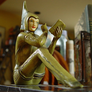 Pixie Bookends - Art Deco