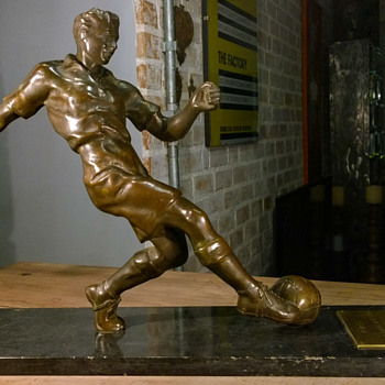 Football (soccer) Trophy mid-1930s to early 1950s - Football