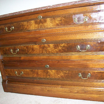 Marble-top dresser