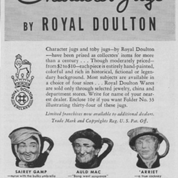 1950 Royal Doulton Toby Mugs