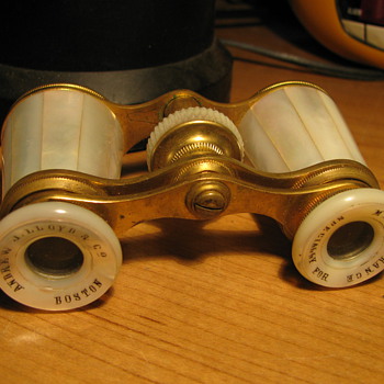  Mother of Pearl Opera Glasses & case   - Accessories