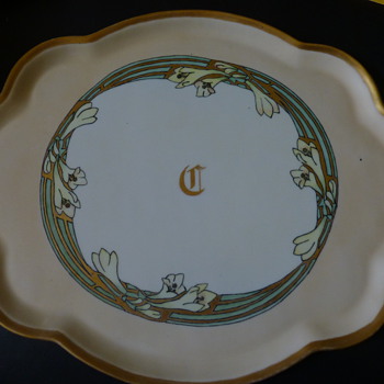 Art nouveau B&Co Limoges Platter - Art Nouveau