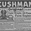 1919 Cushman Farm Engine Advertisement