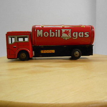 Plaything Pegasus Moble Gas Tin Litho Friction Toy Made in Japan - Toys