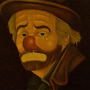 HO HO CLOWN - Folk Art