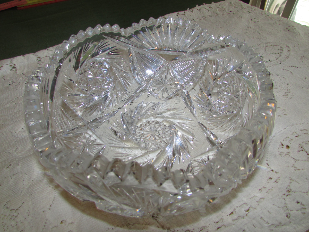 Vintage Cut Glass Bowl 31