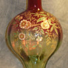 Rubina Verde Bottle form vase attributed Moser