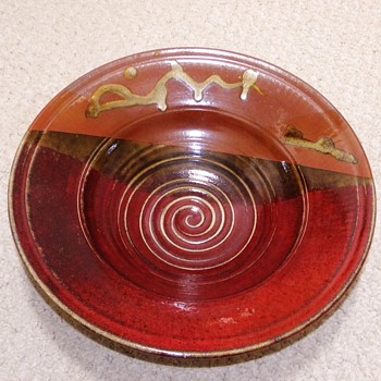 Art Pottery Huge Bowl Signed HILLMAN 200??  16 Inches   Help!!! - Art Pottery