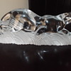 Vintage Lenox jaguar crystal figurine