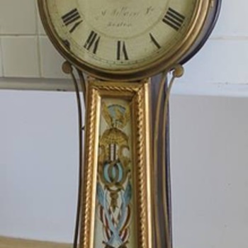 Antique Simon Willard Jr. Banjo Clock (1815-1830) - Clocks